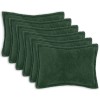 Párna huzat 6 pcs houten sötétzöld 50 x 80 cm bouclé
