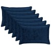 Párna huzat 6 pcs houten sötétkék 50 x 80 cm flanell
