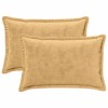 Párna huzat 2 pcs houten tópszínű 50 x 80 cm flanell