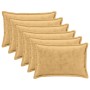 Párna huzat 6 pcs houten tópszínű 50 x 80 cm flanell
