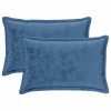 Párna huzat 2 pcs houten világoskék 50 x 80 cm flanell