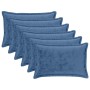 Párna huzat 6 pcs houten világoskék 50 x 80 cm flanell