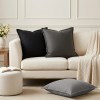 Párna huzat 6 pcs houten világosszürke 60 x 60 cm műlenszövet