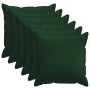 Párna huzat 6 pcs houten sötétzöld 55 x 55 cm műlenszövet