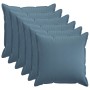Párna huzat 6 pcs houten farmerkék 55 x 55 cm műlenszövet