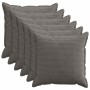 Párna huzat 6 db houten sötétszürke 55 x 55 cm cord