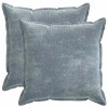 Párna huzat 2 db houten világoskék 55 x 55 cm chenille szövet
