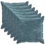 Párna huzat 6 db houten kék 55 x 55 cm chenille szövet