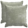 Párna huzat 2 db houten zöld 55 x 55 cm chenille szövet