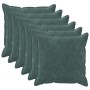 Párna huzat 6 pcs houten tengerkék 55 x 55 cm mikroszálas plüss