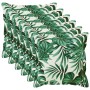 Párna huzat 6 db houten levélminta 55 x 55 cm poliészter