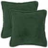 Párna huzat 2 pcs houten sötétzöld 55 x 55 cm bouclé