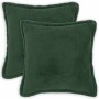 Párna huzat 2 pcs houten sötétzöld 55 x 55 cm bouclé