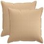 Párna huzat 2 pcs houten krémszínű 60 x 60 cm műlenszövet