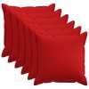 Párna huzat 6 pcs houten piros 60 x 60 cm műlenszövet