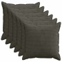 Párna huzat 6 db houten antracitszürke 60 x 60 cm cord