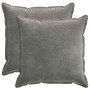 Párna huzat 2 db houten sötétszürke 60 x 60 cm chenille szövet