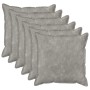 Párna huzat 6 pcs houten világosszürke 60 x 60 cm