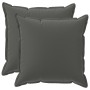 Párna huzat 2 db houten antracitszürke 60 x 60 cm poliészter