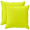 Párna huzat 2 db houten fényes zöld 60 x 60 cm poliészter