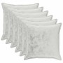 Párna huzat 6 pcs houten világosszürke 60 x 60 cm flanell