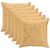 Párna huzat 6 pcs houten tópszínű 60 x 60 cm flanell