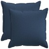Párna huzat 2 pcs houten kék 65 x 65 cm műlenszövet