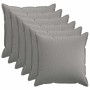 Párna huzat 6 pcs houten felhőszürke 65 x 65 cm műlenszövet