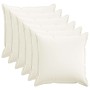 Párna huzat 6 pcs houten fehér 65 x 65 cm műlenszövet