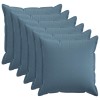 Párna huzat 6 pcs houten farmerkék 65 x 65 cm műlenszövet