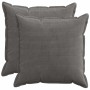Párna huzat 2 db houten sötétszürke 65 x 65 cm cord