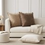 Párna huzat 2 db houten krémszínű 65 x 65 cm chenille szövet