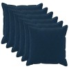 Párna huzat 6 pcs houten kék 65 x 65 cm mikroszálas plüss