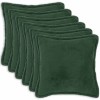 Párna huzat 6 pcs houten sötétzöld 65 x 65 cm bouclé