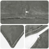 Párna huzat 2 pcs houten sötétszürke 65 x 65 cm flanell