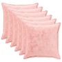 Párna huzat 6 pcs houten rózsaszín 65 x 65 cm flanell