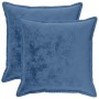 Párna huzat 2 pcs houten világoskék 65 x 65 cm flanell