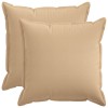 Párna huzat 2 pcs houten krémszínű 70 x 70 cm műlenszövet