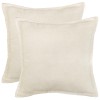 Párna huzat 2 pcs houten krémszínű 70 x 70 cm bouclé