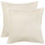 Párna huzat 2 pcs houten krémszínű 70 x 70 cm bouclé