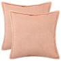 Párna huzat 2 pcs houten rózsaszín 70 x 70 cm bouclé