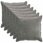 Párna huzat 6 pcs houten sötétszürke 70 x 70 cm chenille szövet