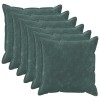 Párna huzat 6 pcs houten tengerkék 70 x 70 cm mikroszálas plüss