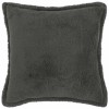 Párna huzat 6 pcs houten sötétszürke 70 x 70 cm bouclé