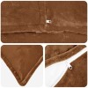 Párna huzat 2 pcs houten világos barna 70 x 70 cm flanell