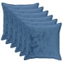 Párna huzat 6 pcs houten világoskék 70 x 70 cm flanell