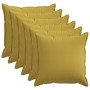 Párna huzat 6 pcs houten világos zöld 80 x 80 cm műlenszövet
