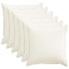 Párna huzat 6 pcs houten fehér 80 x 80 cm műlenszövet