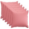 Párna huzat 6 pcs houten rózsaszín 80 x 80 cm műlenszövet