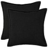 Párna huzat 2 pcs houten fekete 80 x 80 cm bouclé